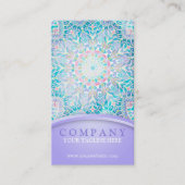 Pastel Snowflake Mandala - Lila Terminkarte (Vorderseite)