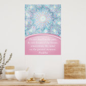 Pastel Snowflake Mandala Poster (Küche)