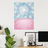 Pastel Snowflake Mandala Poster (Heimbüro)