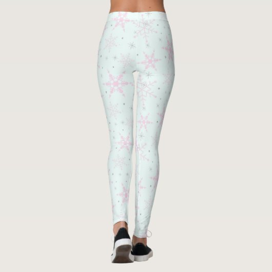 Pastel Snowflakes Leggings (Rückseite)