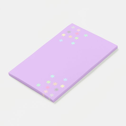 Pastel Snowflakes Post-it® Notes Post-it Klebezettel (angewinkelt)