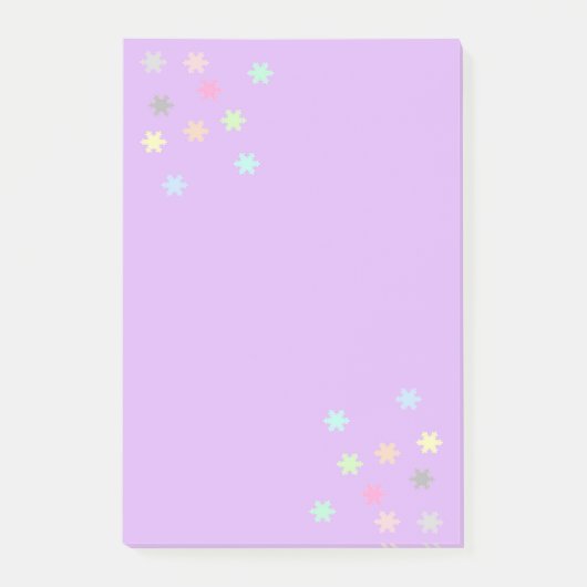 Pastel Snowflakes Post-it® Notes Post-it Klebezettel (Vorderseite)