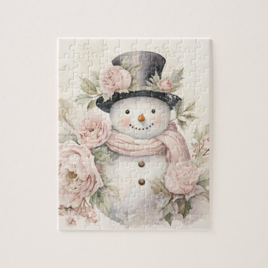 Pastel Snowman_04 Jigsaw Puzzle (Vertikal)
