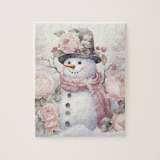 Pastel Snowman_05 Jigsaw Puzzle (Vertikal)