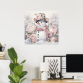 Pastel Snowman Poster (Heimbüro)