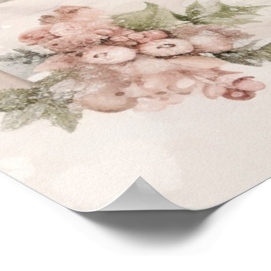 Pastel Snowman Poster (Ecke)