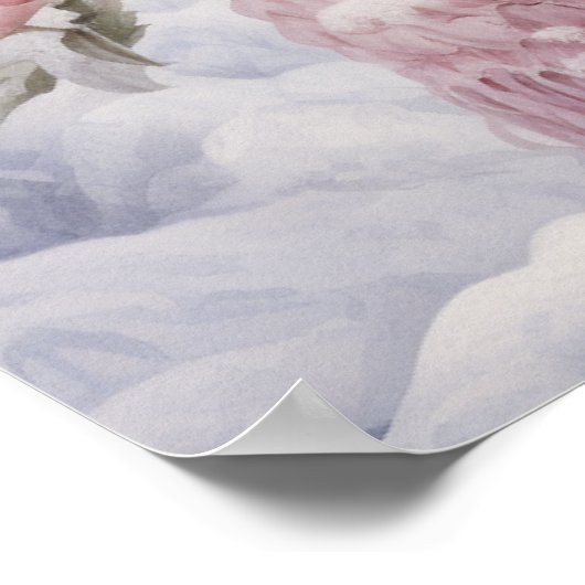 Pastel Snowman Poster (Ecke)