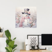 Pastel Snowman Poster (Heimbüro)