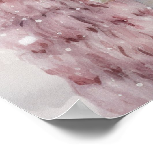 Pastel Snowman Poster (Ecke)