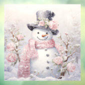 Pastel Snowman Window Cloning Fensteraufkleber (Blatt 3)