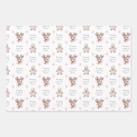 Pastel Sobriety Geschenkpapier, glücklich Freudenf Geschenkpapier Set (Vorderseite)