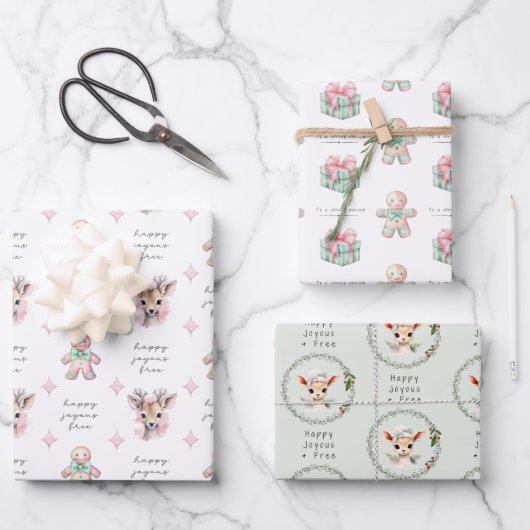 Pastel Sobriety Geschenkpapier, glücklich Freudenf Geschenkpapier Set (Vorderseite)