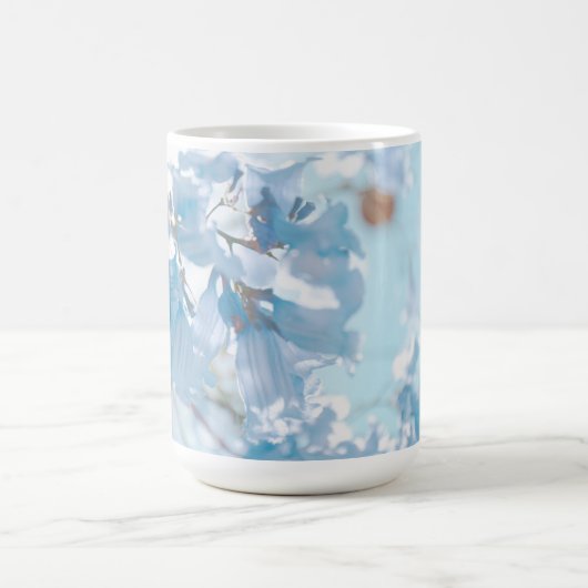 Pastel Soft Blue Jacaranda Blume Blüten Kaffeetasse (Mittel)