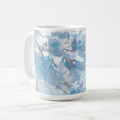 Pastel Soft Blue Jacaranda Blume Blüten Kaffeetasse (Vorderseite Links)