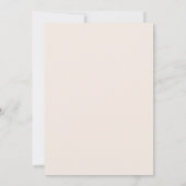 Pastel Soft Blush Peach Peony Floral Wedding Einladung (Rückseite)