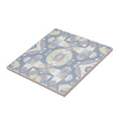 Pastel Soft Lila und gelb Ethnic Muster Fliese (Seite)