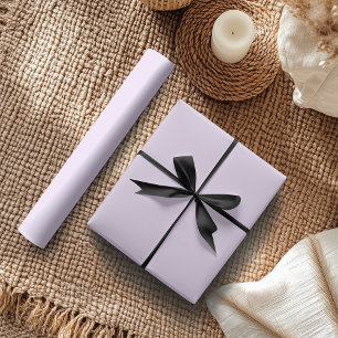 Pastel Soft Lilac Solid Color Klassisches Elegan Geschenkpapier