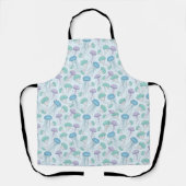 Pastel soft multicolor glowing jelly fish pattern schürze (Vorderseite)