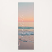 Pastel-Sonnenuntergang Custom Yogamatte (Vorderseite)