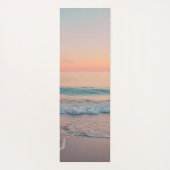 Pastel-Sonnenuntergang Custom Yogamatte (Rückseite)