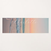 Pastel-Sonnenuntergang Custom Yogamatte (Vorderseite (Horizontal))