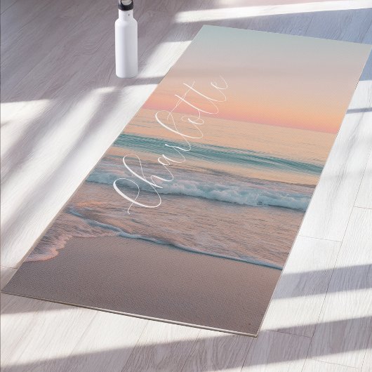 Pastel-Sonnenuntergang Custom Yogamatte