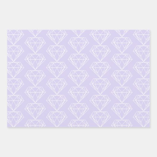 Pastel Sorbet Shades Diamond Pink Green Blue Geschenkpapier Set (Vorderseite 3)