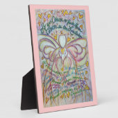 Pastel Spanish Cancer Angel Painting Gedicht Plaqu Fotoplatte (Seite)