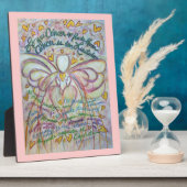 Pastel Spanish Cancer Angel Painting Gedicht Plaqu Fotoplatte (Seite)