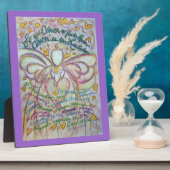 Pastel Spanish Cancer Angel Painting Gedicht Plaqu Fotoplatte (Seite)