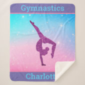 Pastel Sparkle Gymnastik Sherpa Blanket Sherpadecke (Vorderseite)