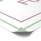 Pastel Speak Faith Into Your Future Bold Quote Poster (Ecke)