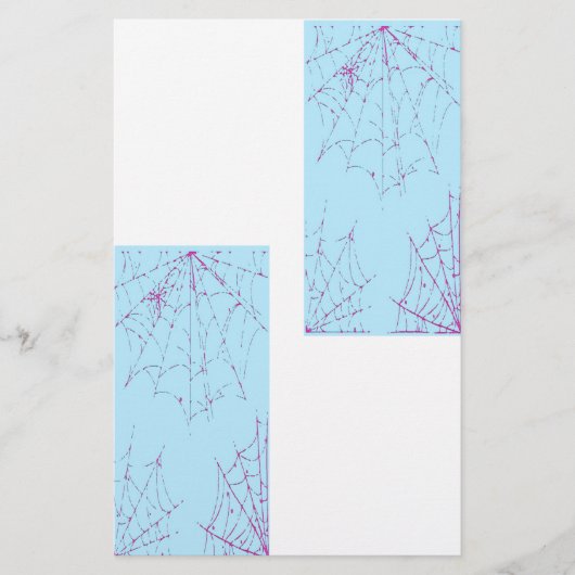 Pastel Spider Web Briefpapier (Vorderseite)