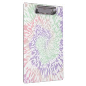 Pastel Spiral Shibori Gefärbte Krawatte Hippie Ret Klemmbrett (Rechts)