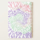 Pastel Spiral Shibori Gefärbte Krawatte Hippie Ret Planer (Rückseite)