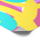 Pastel Spirals Abstrakt Poster (Ecke)