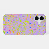 Pastel Splash Art iPhone 16 Hülle (Rückseite (Horizontal))