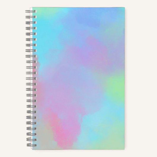 Pastel Splatter Pattern Notebook Notizblock (Vorderseite)