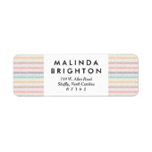 Pastel Spray Sprinkle Streifen Moderne Funkellinie (Vorne)