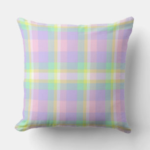 Pastel Spring Blossom Karierter Kissen