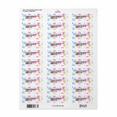Pastel Spring Bunny Footprints Ostern Egg Hunt (Vorne)
