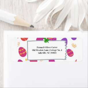 Pastel Spring Bunny Playful Ostereier Muster