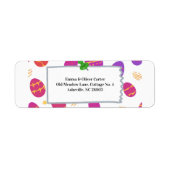 Pastel Spring Bunny Playful Ostereier Muster (Vorne)