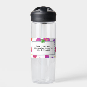 Pastel Spring Bunny Playful Ostereier Muster Trinkflasche