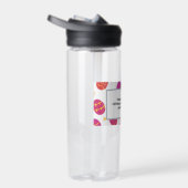 Pastel Spring Bunny Playful Ostereier Muster Trinkflasche (Rechts)