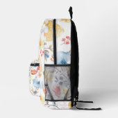 Pastel Spring Floral Decorative Eggs Easter Birdie Bedruckter Rucksack (Rechts)