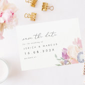 Pastel Spring Floral Wedding Save the Date