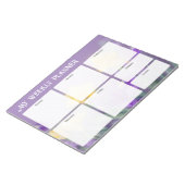 Pastel spring, floral Weekly Planner Notizblock (angewinkelt)