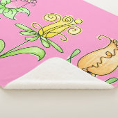 Pastel Spring Flowers Sherpadecke (3/4)