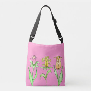 Pastel Spring Flowers Tragetaschen Mit Langen Trägern